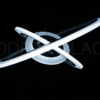 Modern circular LED pendant light fixture against a dark background.
