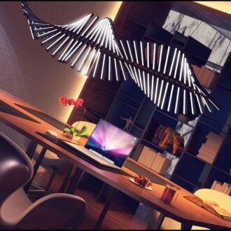 Piano LED Light Fixture Black Finish