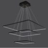 LC-011-AC14-S01-A- (12) Modern, stylish pendant light with four bare bulbs hanging from wooden base