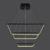 LC-011-AC14-S01-A- (8) Modern tiered LED pendant light in dark room