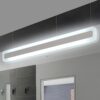 NEO-Gleam-Modern-bathroom-toilet-LED-front-mirror-lights-bathroom-acrylic-mirror-lights-Bedroom-0-4m Modern LED ceiling light fixture in a minimalist bathroom design.