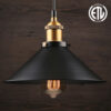s-l1600 (8) Vintage black pendant light with Edison bulb against wooden background
