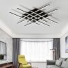 NEO-Gleam-Ideal-Modern-Led-Ceiling-Lights-For-Living-Room-Study-Room-Bedroom-Home-Dec-AC85.jpg Modern living room with geometric ceiling light fixture and stylish furniture.