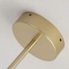 Gold floor lamp base close-up on white background