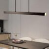 Modern-LED-dining-room-chandelier-lighting-Nordic-restaurant-long-hanging-lights-office-fixtures-Bar-illumination-study.jpg (1) Modern pendant light over minimalist dining table with wine glasses.