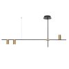 $_10 (4) Modern horizontal pendant light with brass accents on white background.