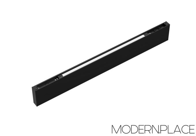 Luma_Linear_Office_Pendant_Light (4)_small Sleek black linear LED track light fixture for modern home or office lighting by Modern Place.