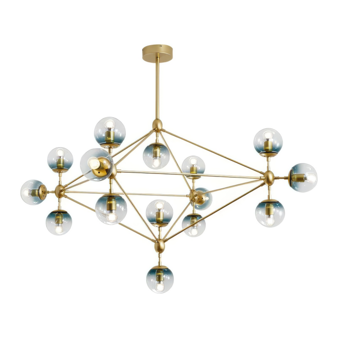 O1CN01FjwceQ2NU1L0dYBCt__2682459965 Modern gold chandelier with geometric design and multiple glass globe lights, ideal for stylish home decor.
