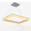 20131216053914831483_02 Modern square pendant light fixture with warm LED illumination.