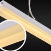 HTB1xvvcJFXXXXaqXpXXq6xXFXXXx Suspended LED linear light fixture with a warm glow, detailed close-up.