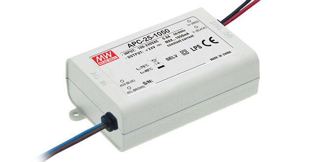 Mean Well APC-25-350 constant current LED driver.