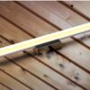 htb1n3xjjvxxxxa4xxxxq6xxfxxxk Modern LED light fixture on a wooden ceiling.