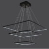 LC-011-AC14-S01-A- (12) Modern, stylish pendant light with four bare bulbs hanging from wooden base