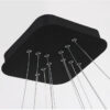 LC-011-AC14-S01-A- (15) Modern black pendant light with multiple adjustable cables hanging from a ceiling.