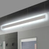 NEO-Gleam-Modern-bathroom-toilet-LED-front-mirror-lights-bathroom-acrylic-mirror-lights-Bedroom-0-4m Modern LED ceiling light fixture in a bathroom setting.