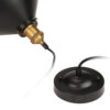 s-l1600 (1) Black desk lamp with brass accents isolated on white background.