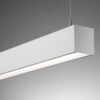 44pdled_side Modern suspended LED light fixture in a white minimalist design.