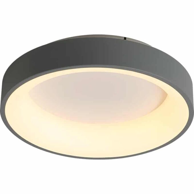 modern-place-Round-Square-Modern-LED Modern round square LED light fixture creating a warm, luminous ambience in a contemporary space.