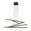 MD19103-6 Modern ceiling pendant light with six dimmable LED bulbs, ideal for elegant home interior design