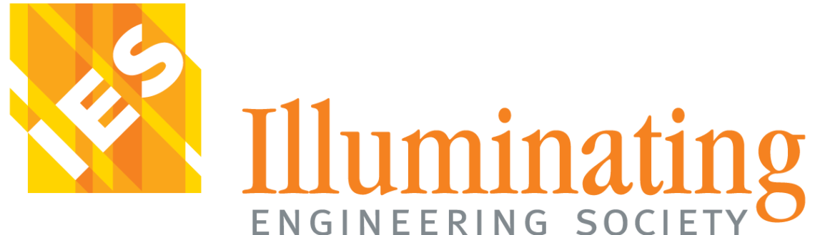 Logo of Illuminating Engineering Society with stylized 'IES' and light rays.