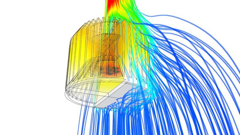 LED Heat Dissipation Diagram Of Integrated LED Fixture