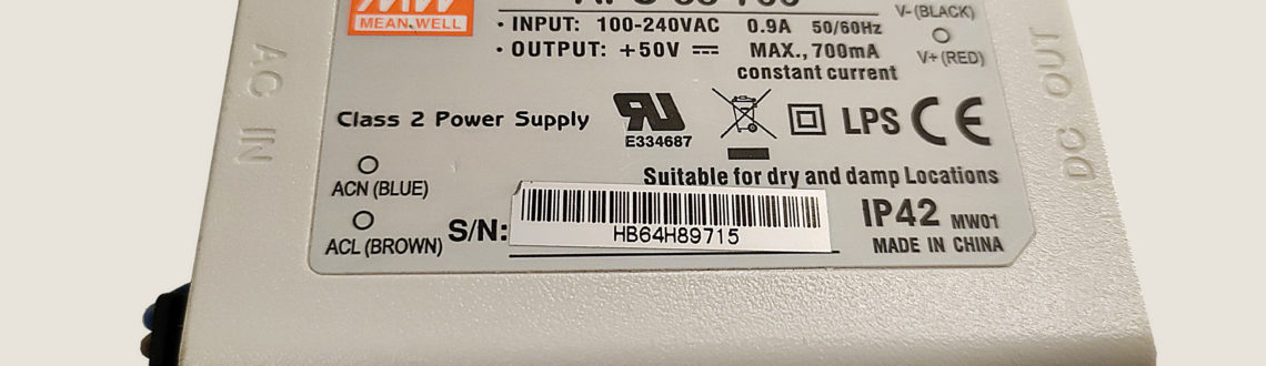 Meanwell APC-35-700 scaled LED driver for efficient lighting systems