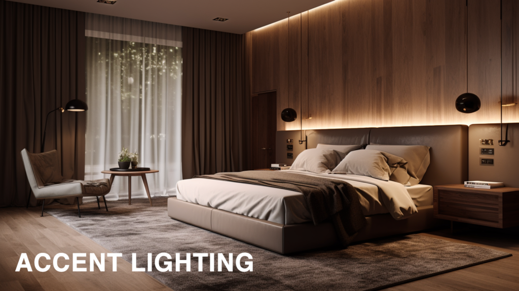 Accent Lighting In A Modern Bedroom