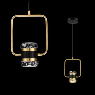 "Bell" Black and Gold Pendant Light