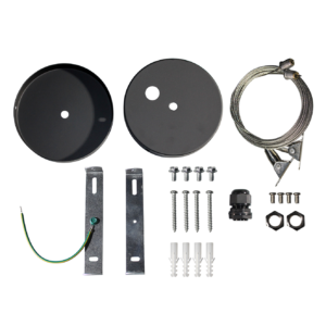 Canopy + Suspension cables - Black Canopy Suspension Cable Kit