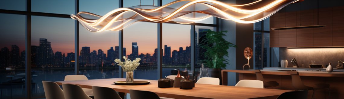 LED lights compatible with dimmer switch drawn on blueprints, with electrical tools nearby.