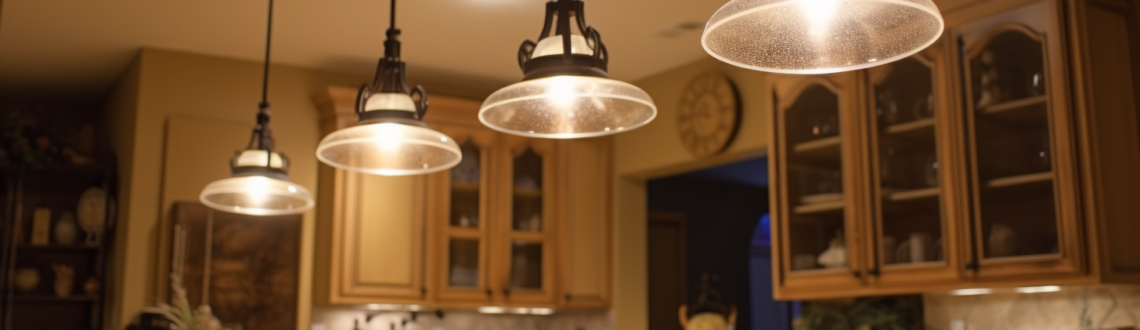 Matching Light Fixtures Above Kitchen Island