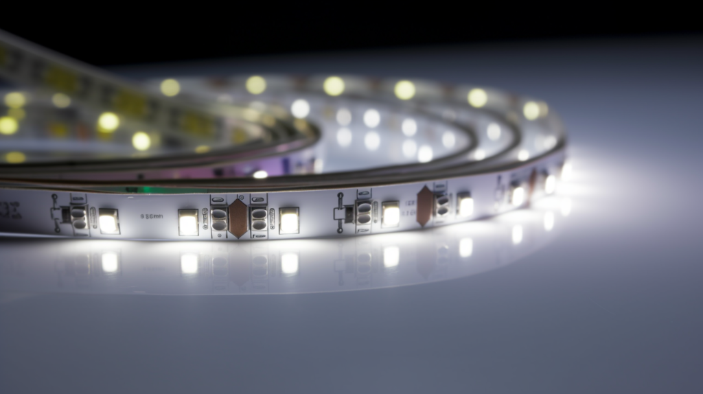 LED Strip Glowing White Light