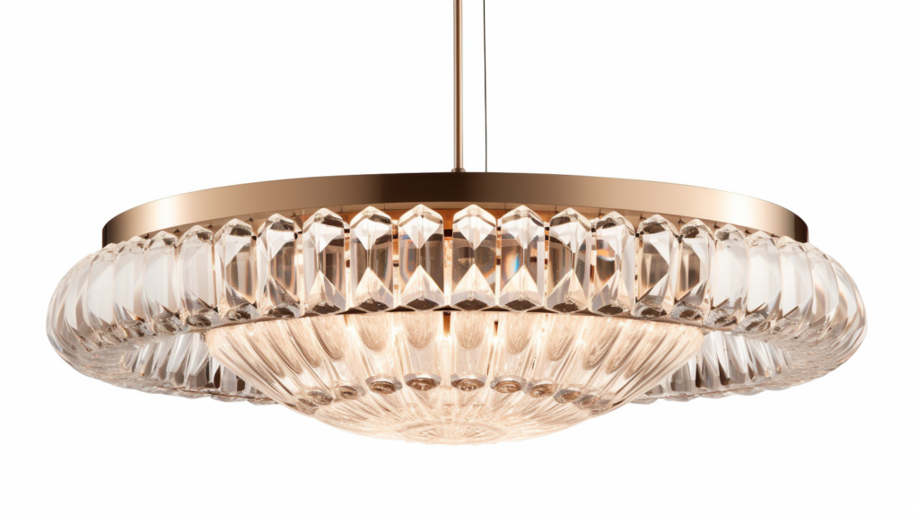 A photo of a modern bedroom with a chandelier, featuring a variety of people and their styles. modern crystal chandelier in brass finish
