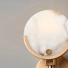 5 Marble Bronze Gold Round Wall Sconce