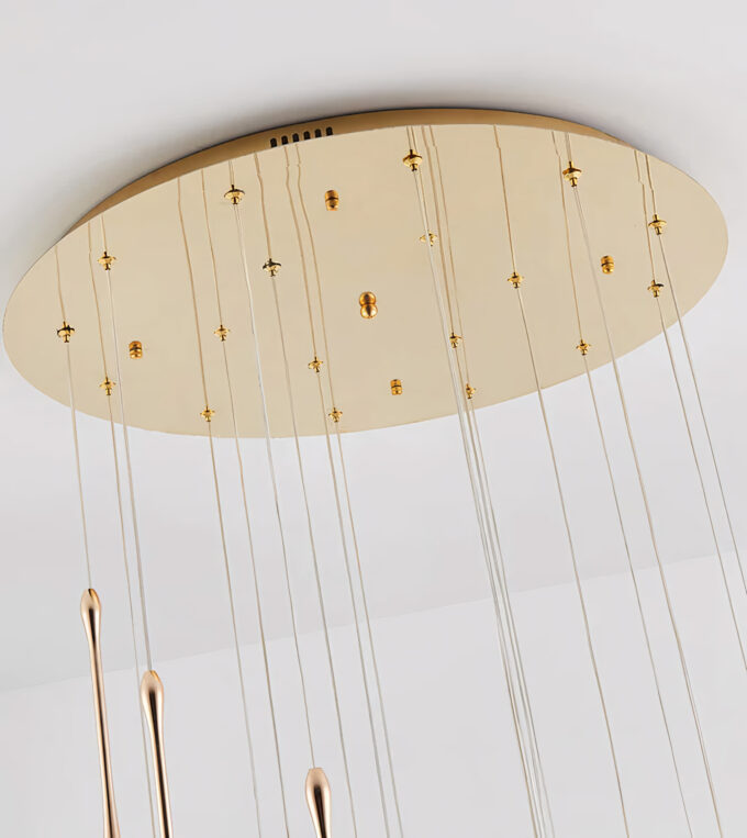 tears-pendant-light-5-1-5 Tears Gold Staircase LED Chandelier