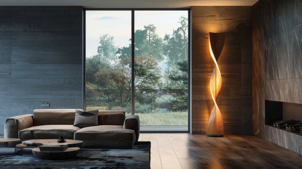 Statement Floor Lamp in a contemporary room