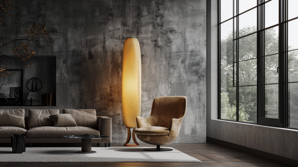 Statement Floor Lamp in a contemporary room