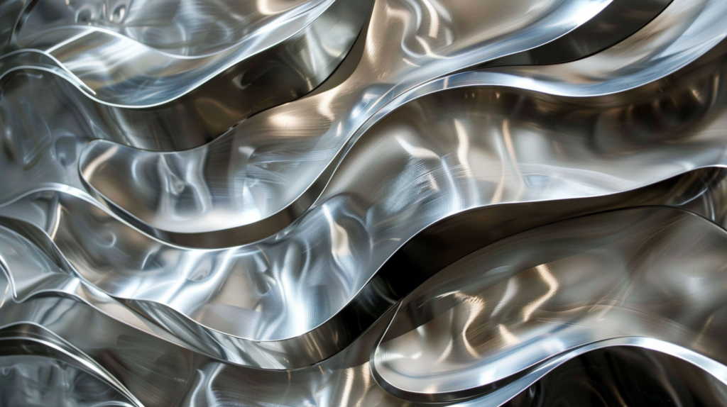 polished aluminum metal