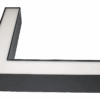 L-Shape Connector-Resized L-shaped modern black frame with a sleek design on a white background, ideal for contemporary interior decor.