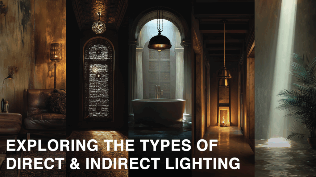 Exploring various types of direct and indirect lighting styles in home interiors.